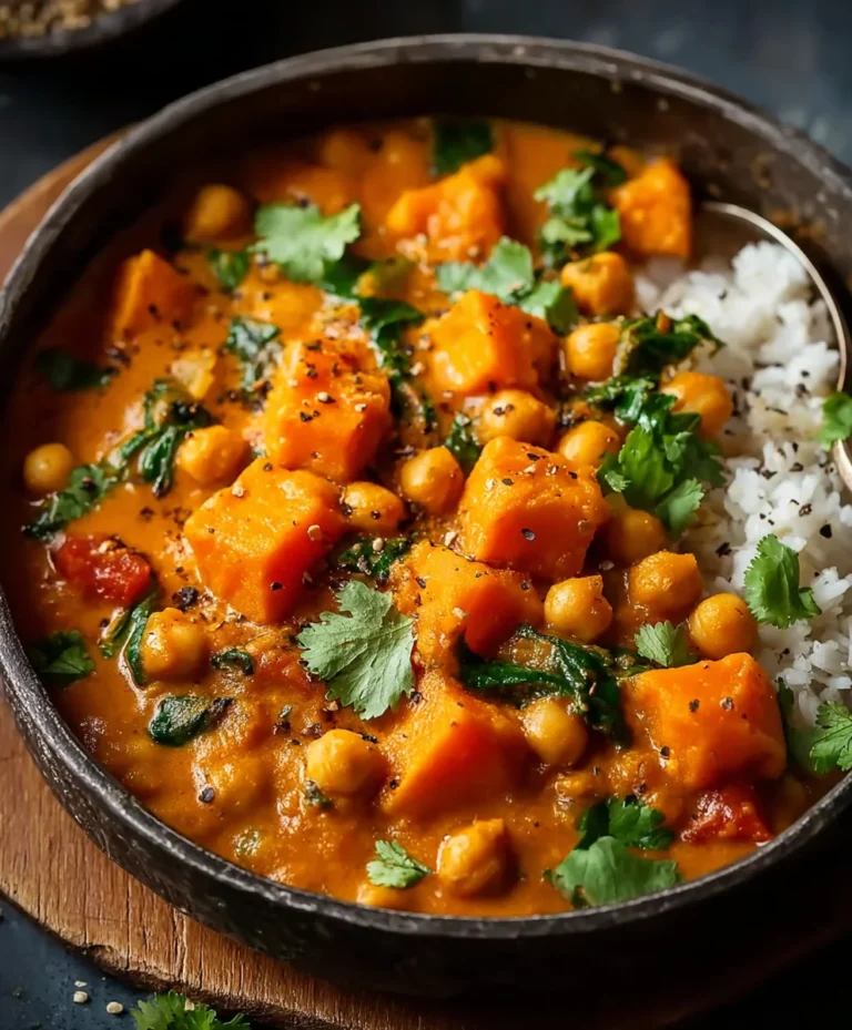 Sweet Potato Chickpea Curry – Easy & Flavorful
