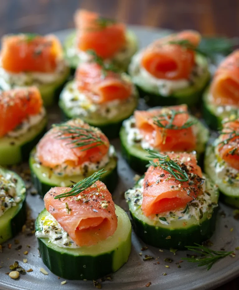 Cucumber Smoked Salmon Bites-Easy Appetizer Idea