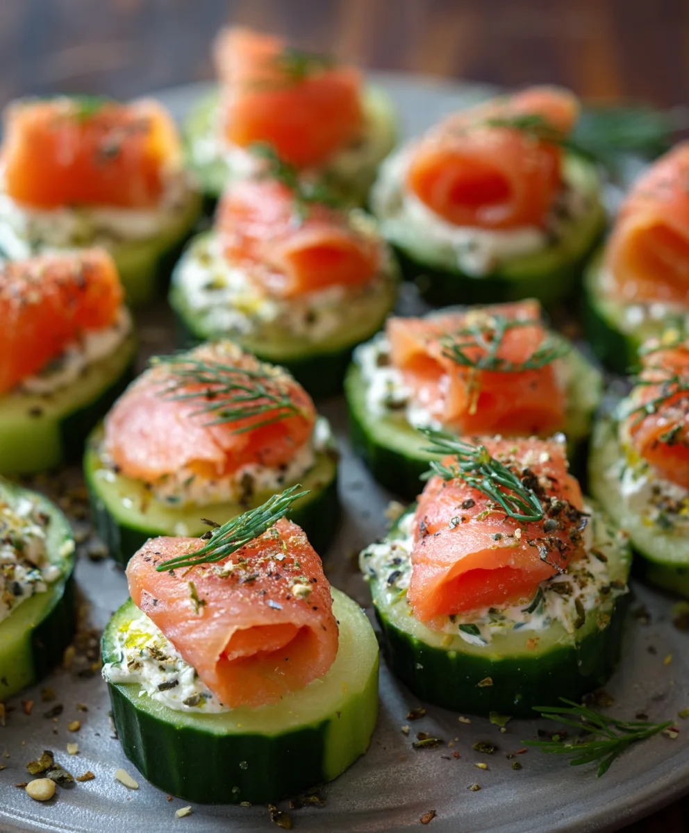 Cucumber Smoked Salmon Bites-Easy Appetizer Idea