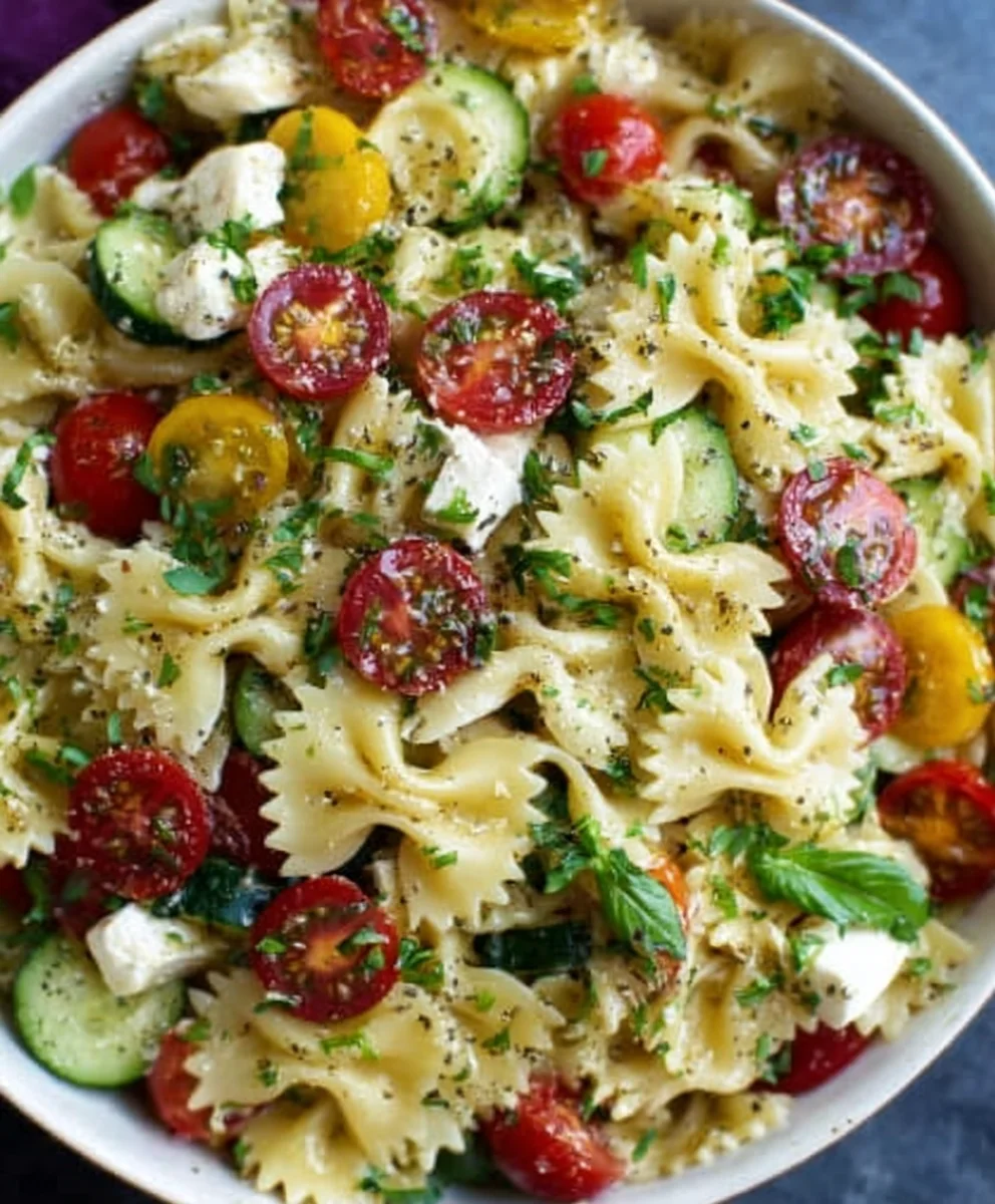 Easy Bow Tie Pasta Salad-Perfect Side Dish