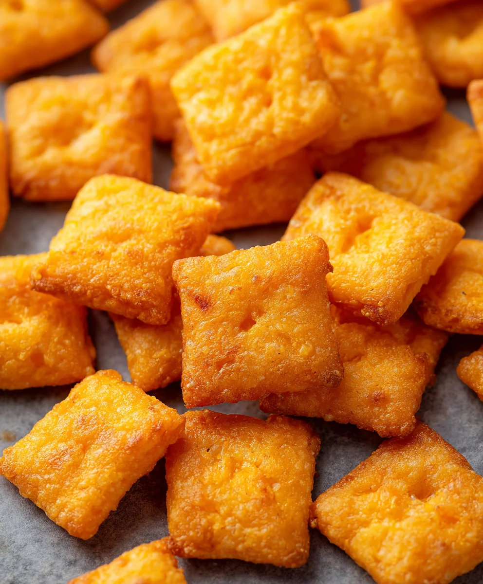 Easy Homemade Cheddar Cheese Crackers - Cheez Its!