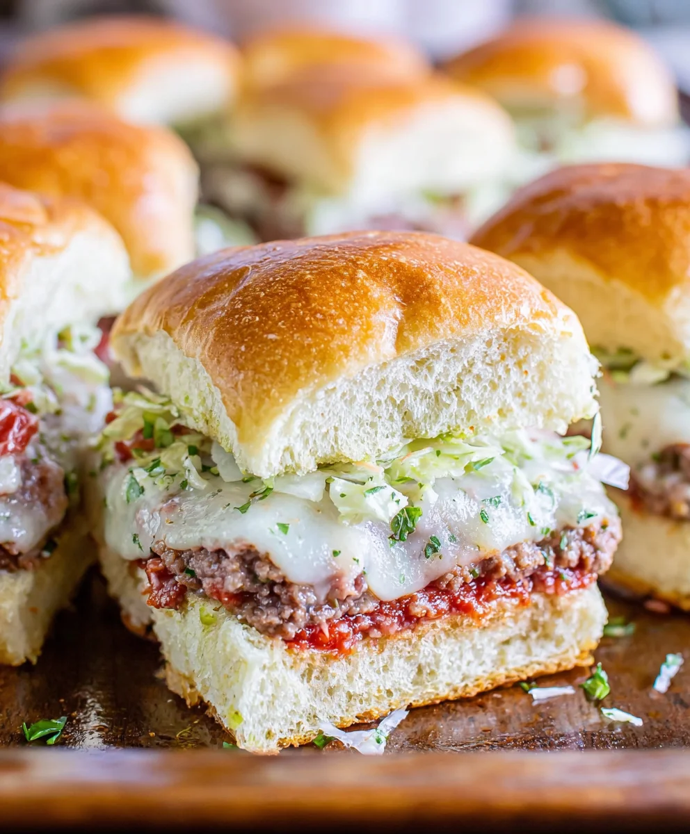 Easy Beef Grinder Sliders-Flavorful Italian Sandwiches