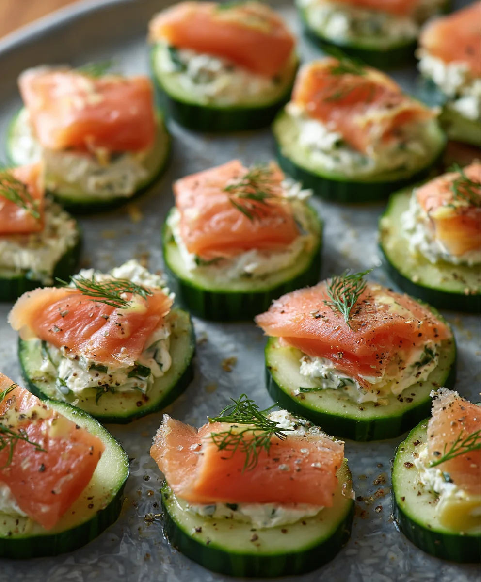 Cucumber Smoked Salmon Bites-Easy Appetizer Idea