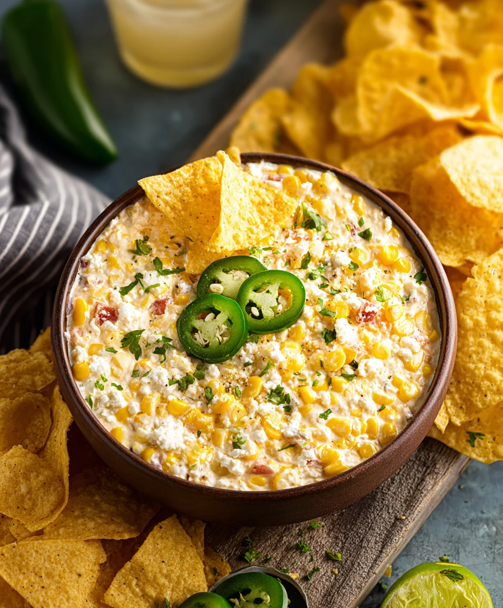 Easy Crockpot Jalapeno Corn Dip Recipe