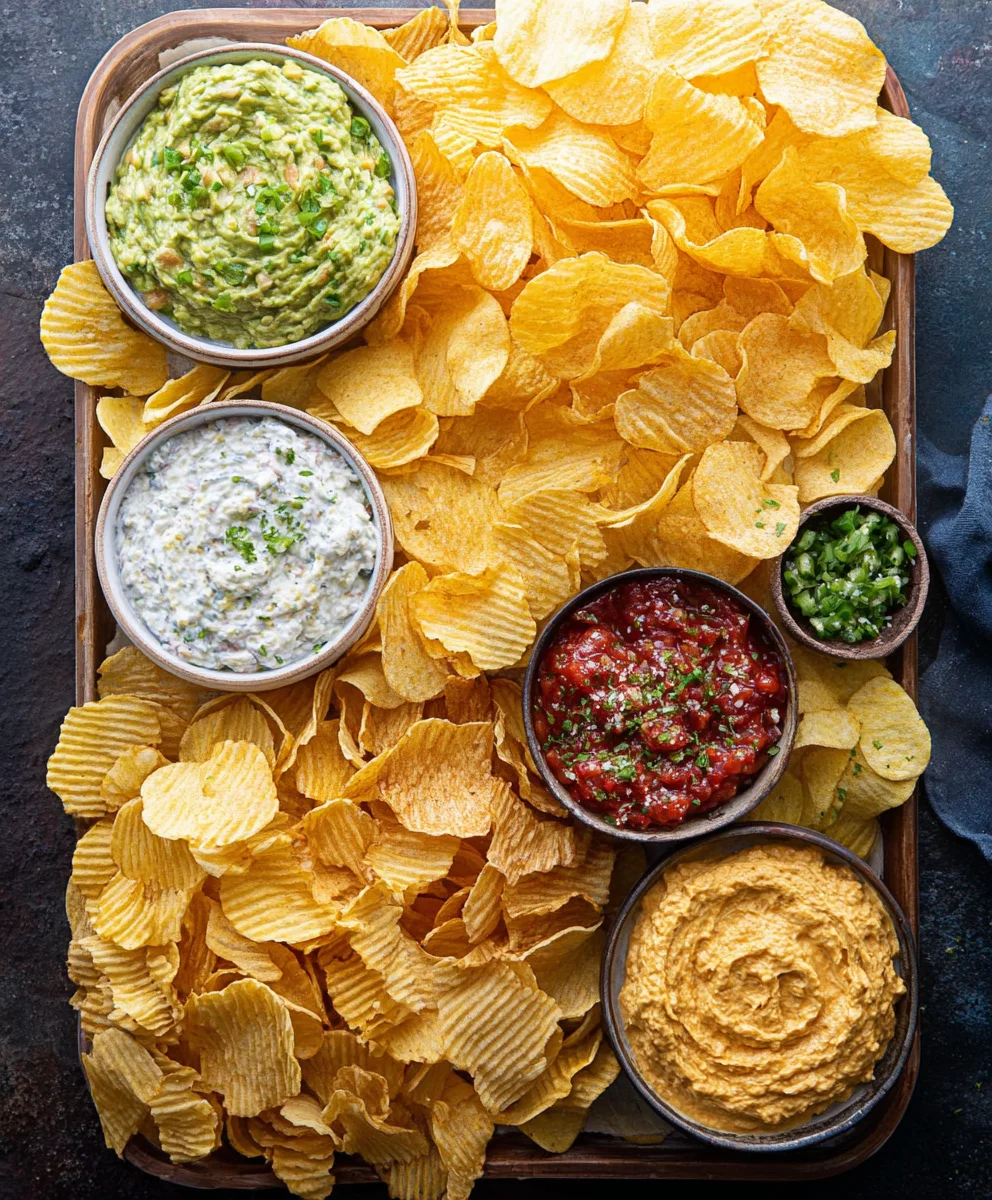 Easy Chips and Dip Platter Recipe - Perfect Party Appetizer