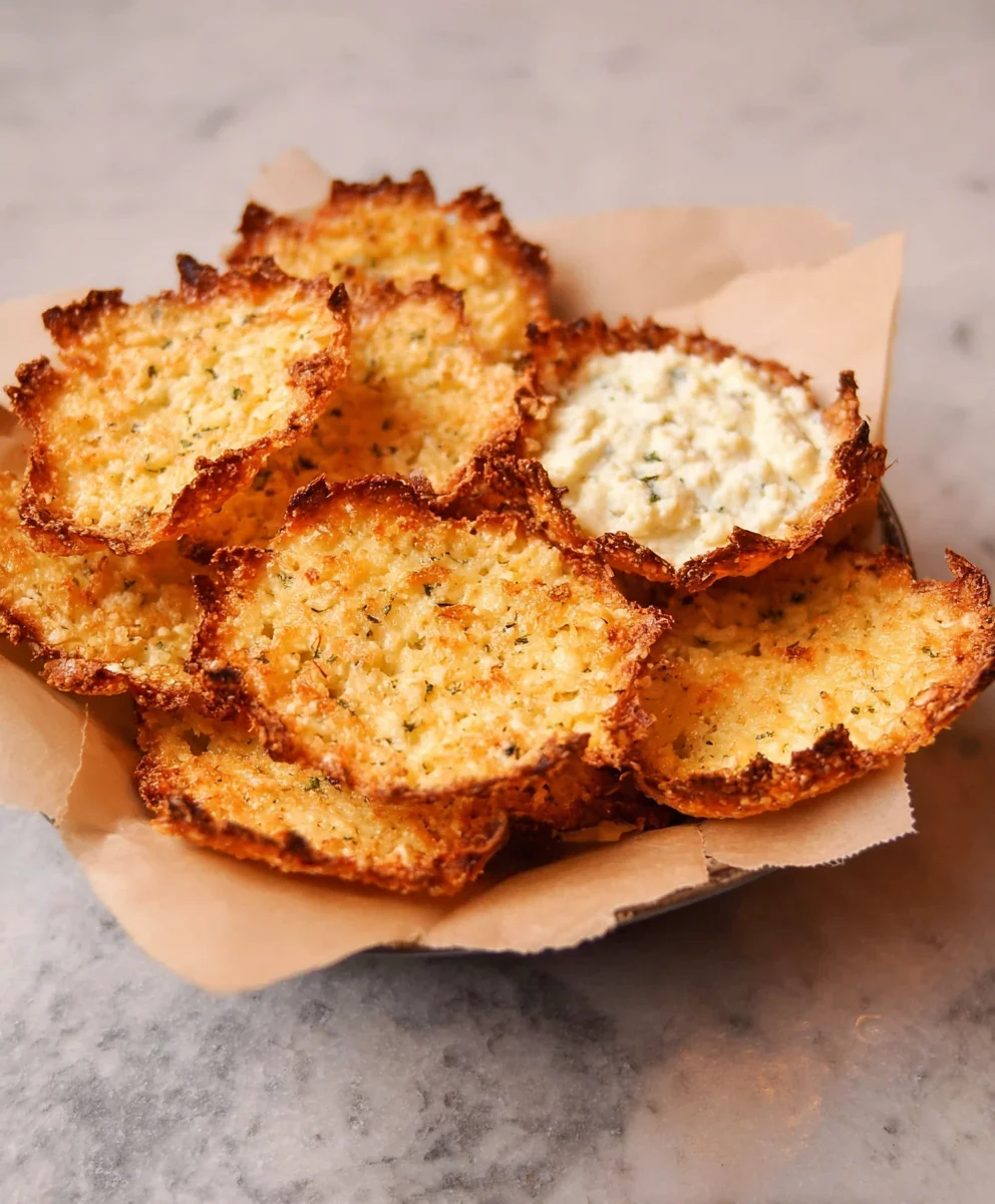 Crispy Cottage Cheese Chips- Easy Healthy Snack