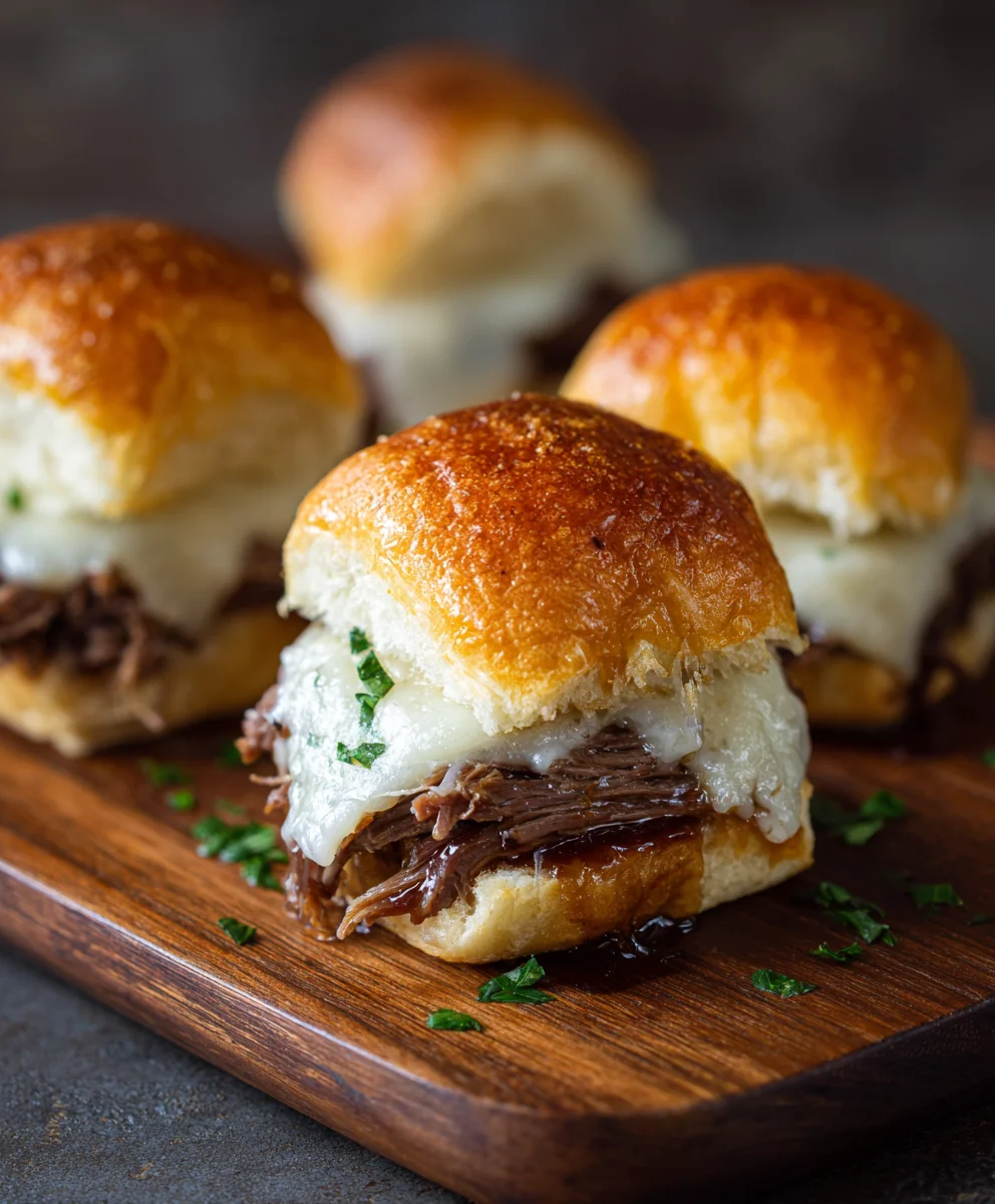 French Dip Sliders - Easy & Delicious Beef Appetizer