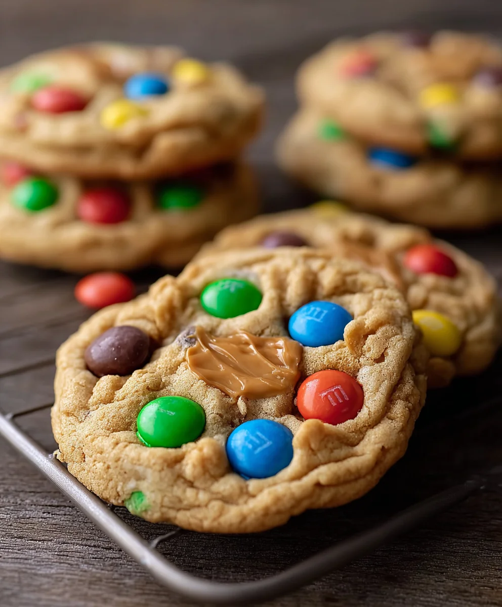 Peanut Butter M&M Cookie Recipe-Chewy & Delicious