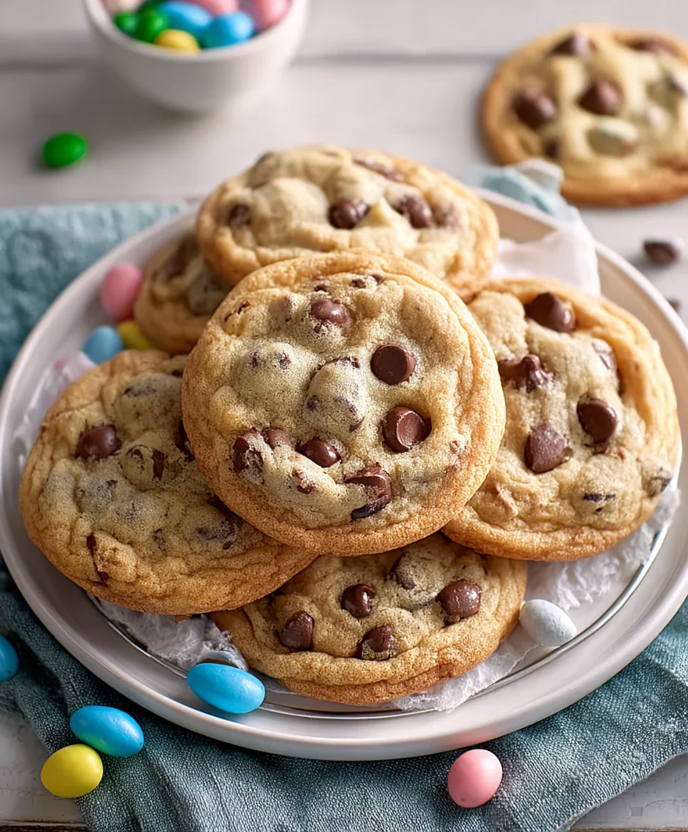 Easter Chocolate Chip Cookies- Perfect Festive Bake