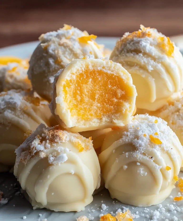 White Chocolate Orange Truffles-Creamsicle Flavor