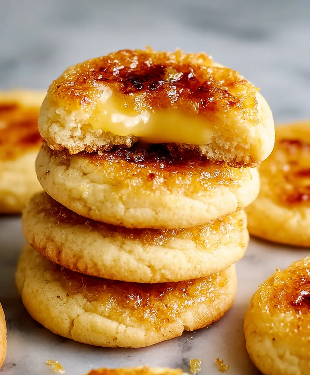 Lemon Crème Brûlée Cookies- Sweet & Creamy Delight