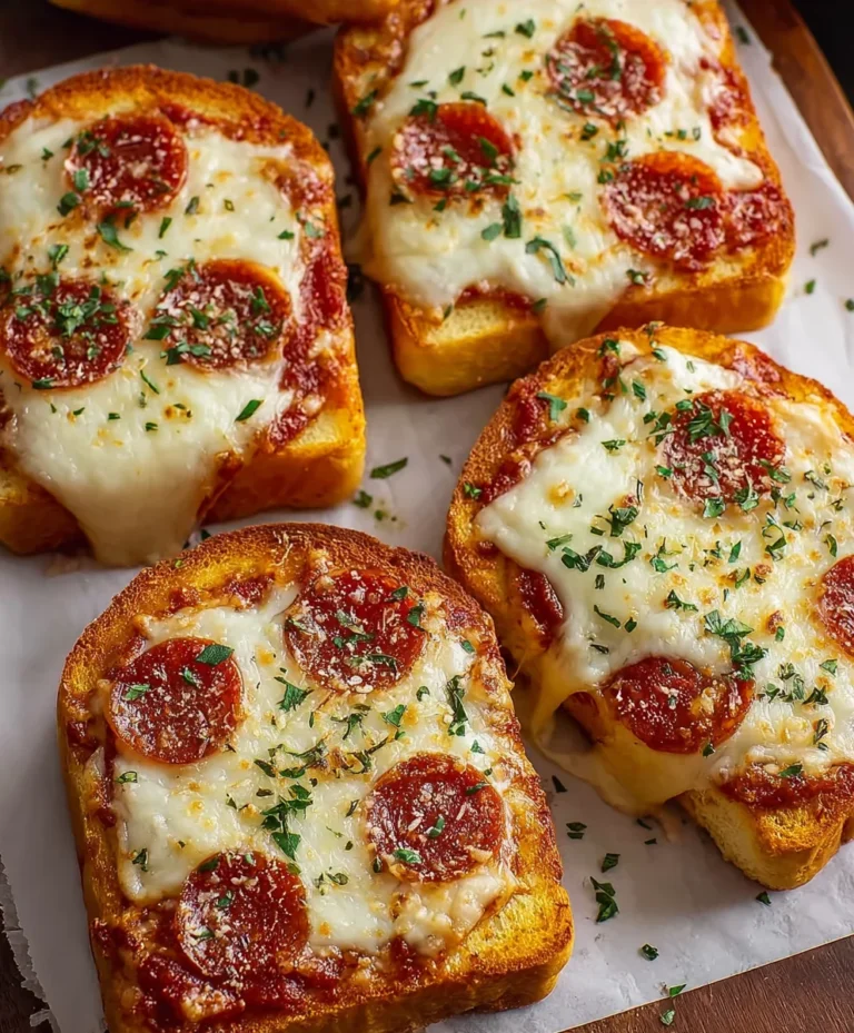Easy Texas Toast Garlic Bread Pizza Recipe