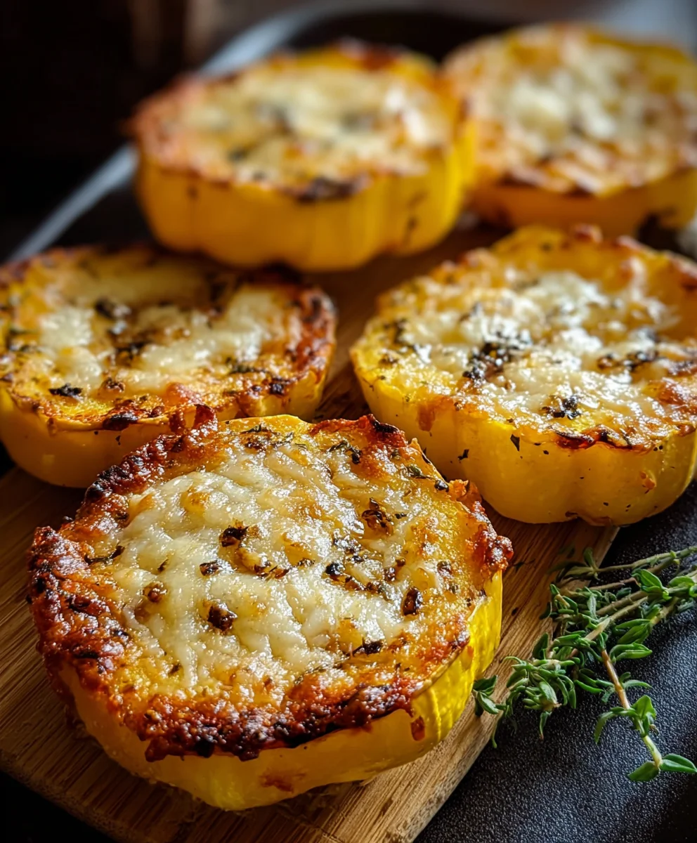 Cheesy Baked Squash Rounds Recipe