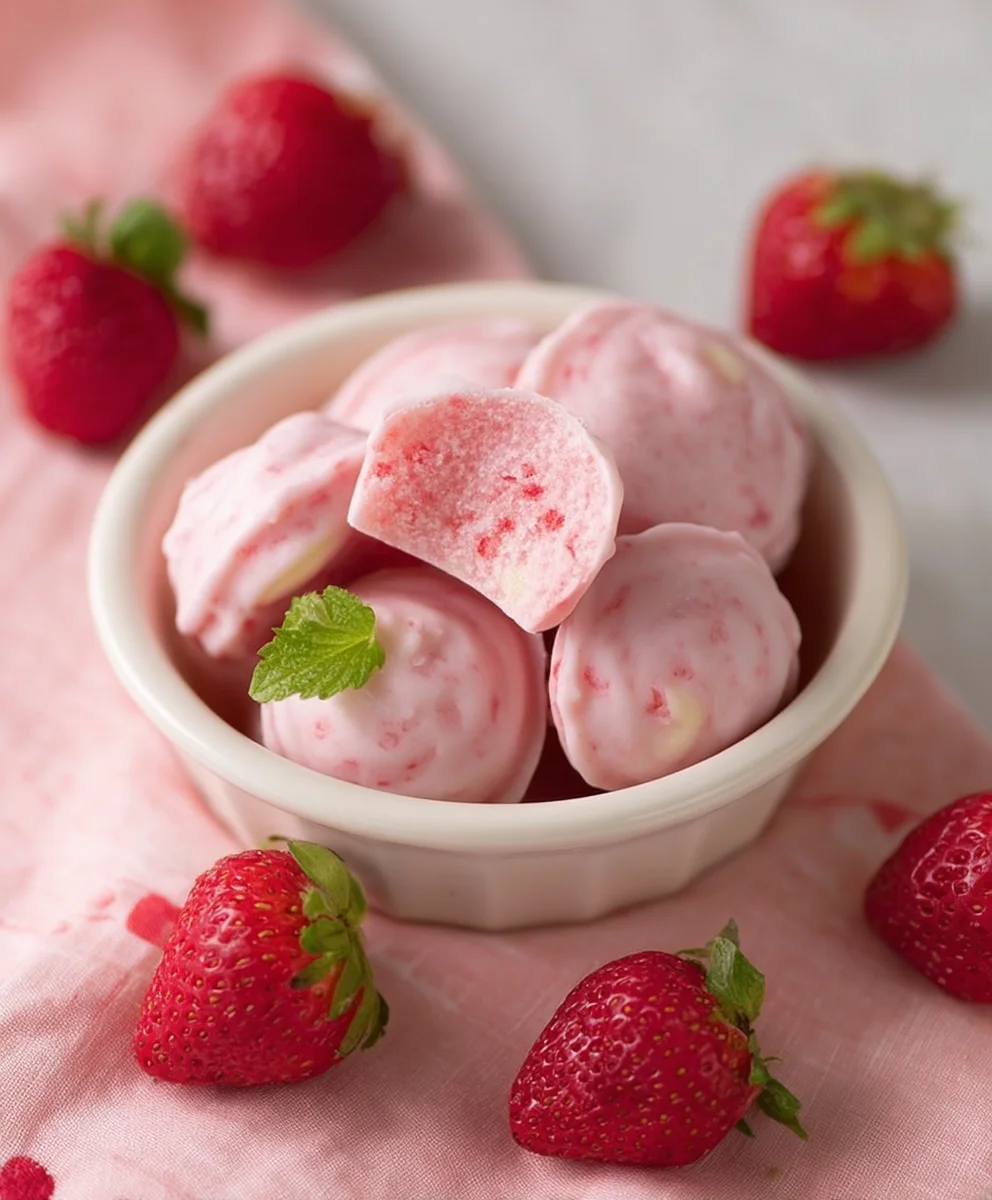 Easy Strawberry Yogurt Bites - Quick & Refreshing Treat