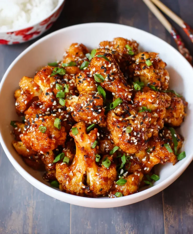 Sticky Sesame Cauliflower-Easy Plant-Based Recipe