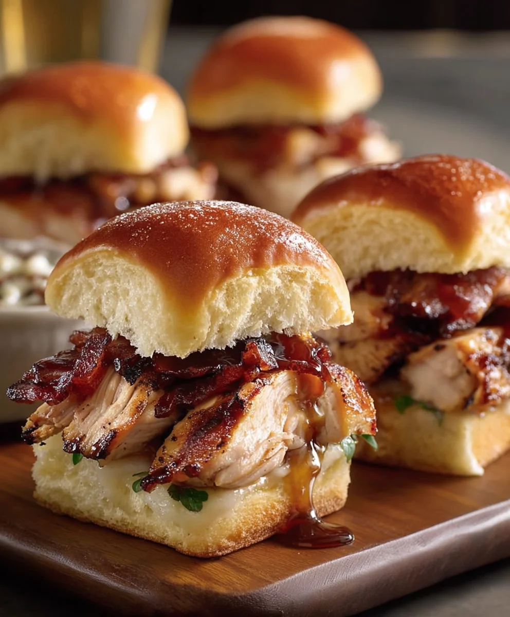 Maple Chicken Beef Beef Bacon Sliders Recipe
