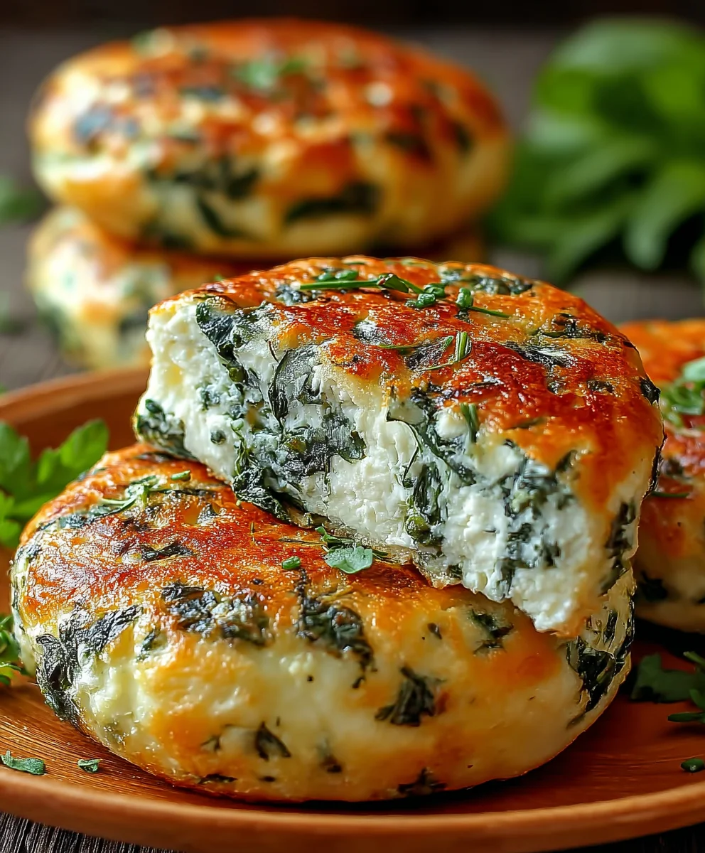 Easy Spinach Cottage Cheese Flagels - Deliciously Healthy