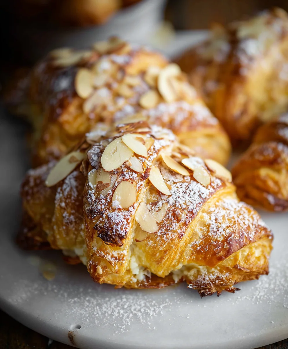 Almond Cream Filled Croissants- Irresistible Bakery Treat