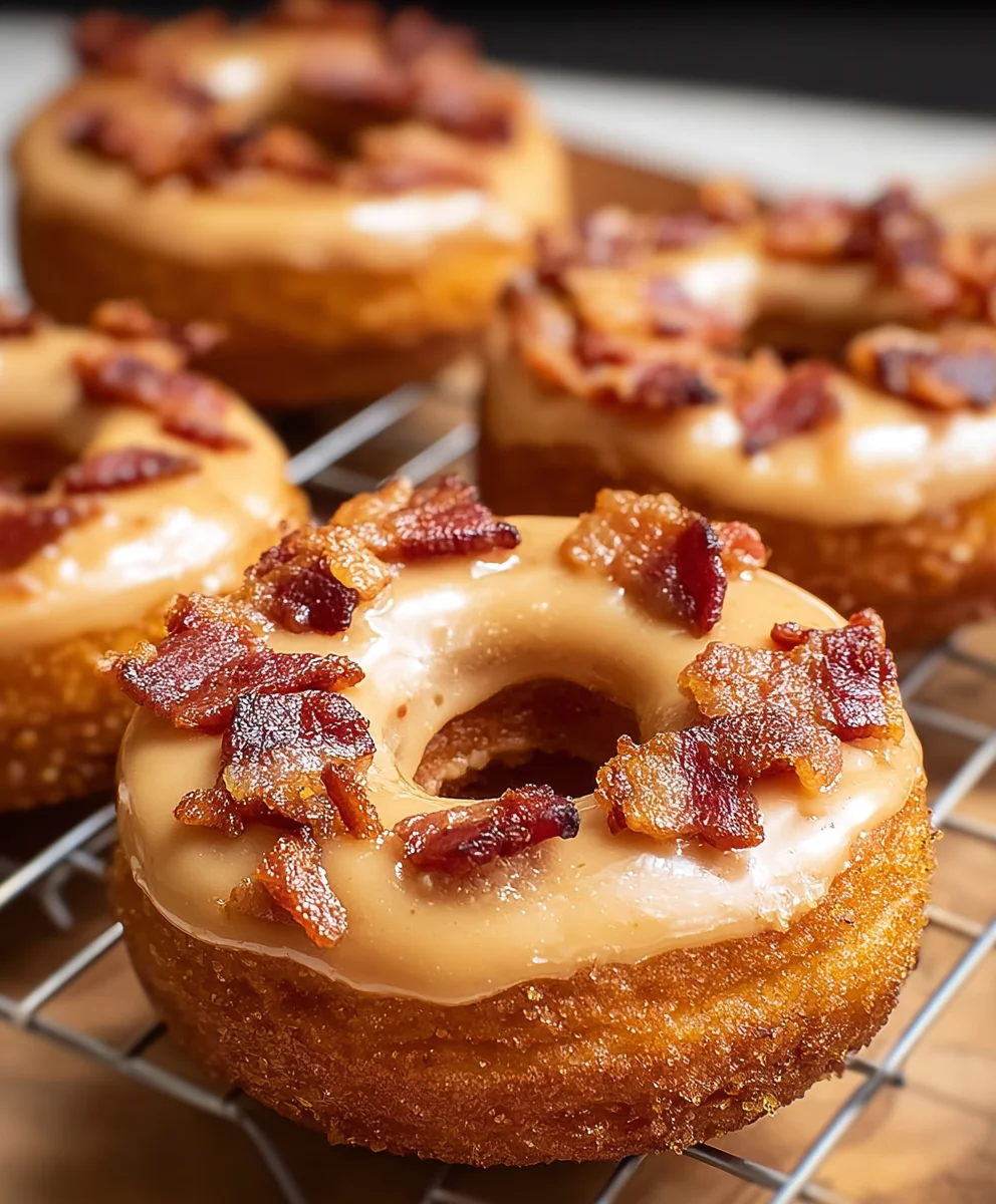 Maple Beef-Beef Bacon Doughnuts- Savory Sweet Treat