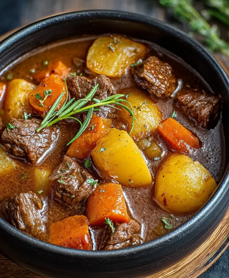 Hearty Homemade Beef Stew Recipe- Comfort Food