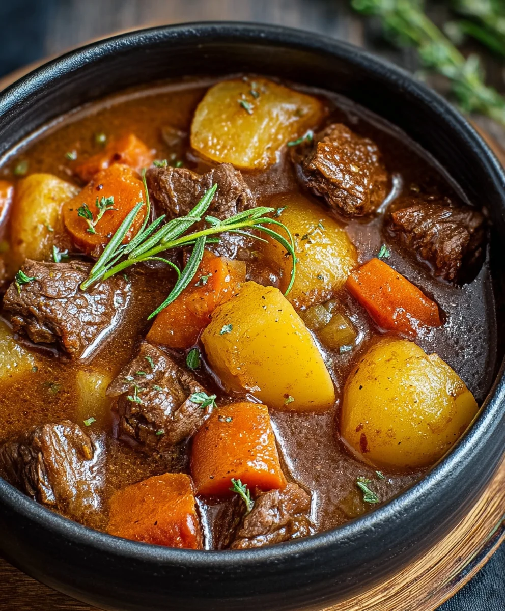 Hearty Homemade Beef Stew Recipe- Comfort Food