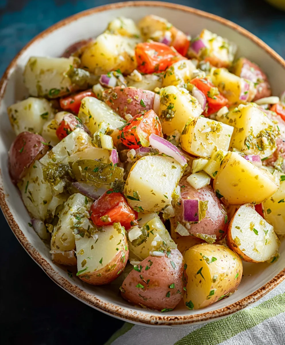 Authentic Italian Potato Salad Recipe - Fresh & Flavorful