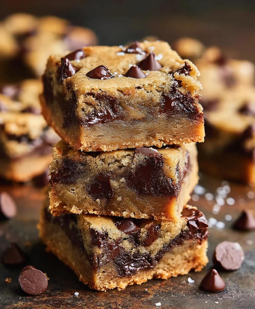 Easy Chocolate Chip Cookie Bars-Perfectly Chewy Treats