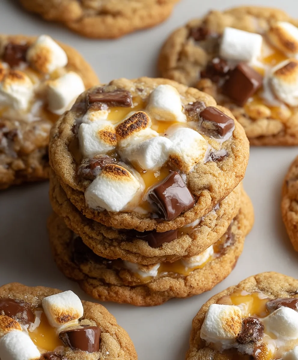 Gooey S'mores Cookies - Easy Recipe