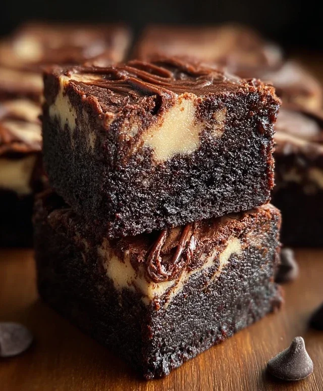 Dark Chocolate Cheesecake Brownies