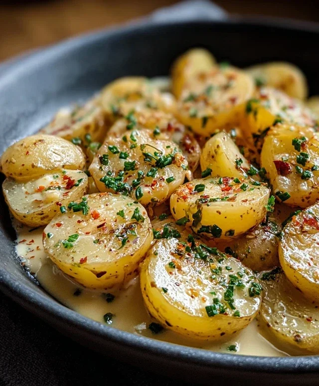 Creamy Garlic Sauce Potatoes