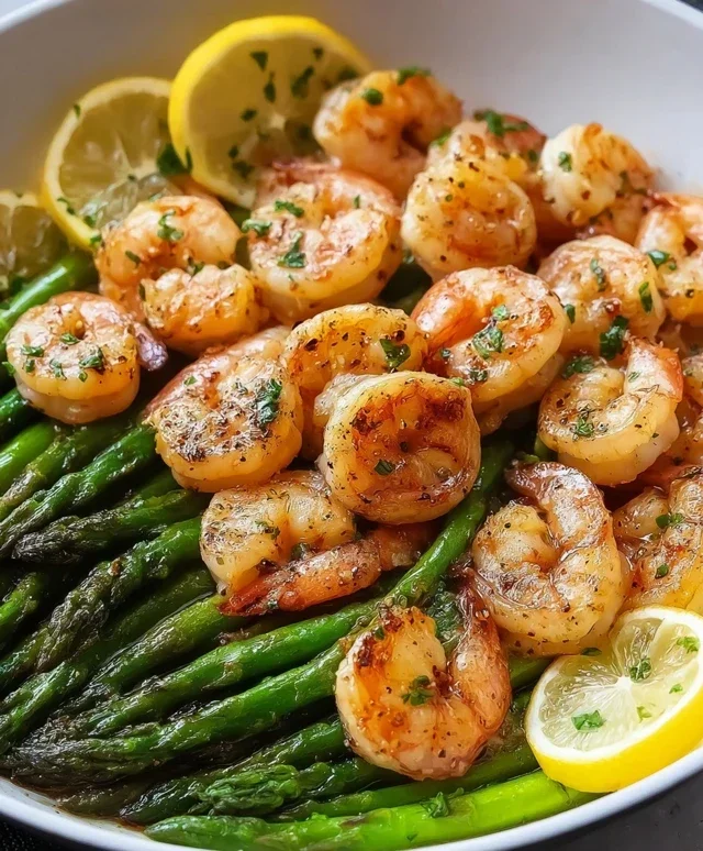 Lemon Garlic Shrimp and Asparagus (20-Minutes)