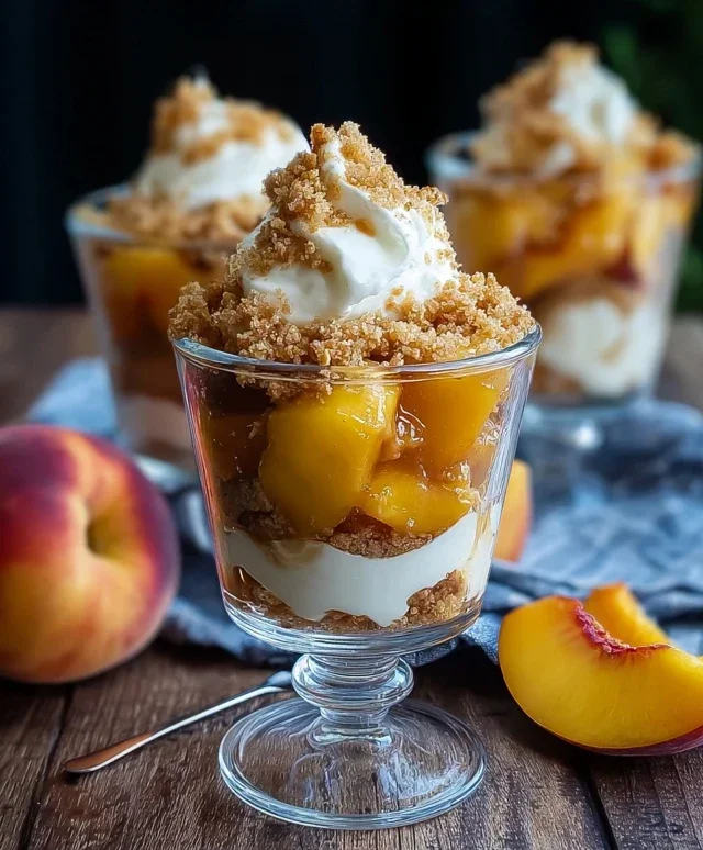 Classic Peach Cobbler Parfait