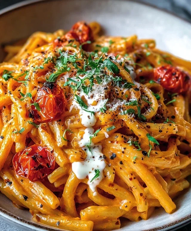 Creamy Tomato Garlic Pasta