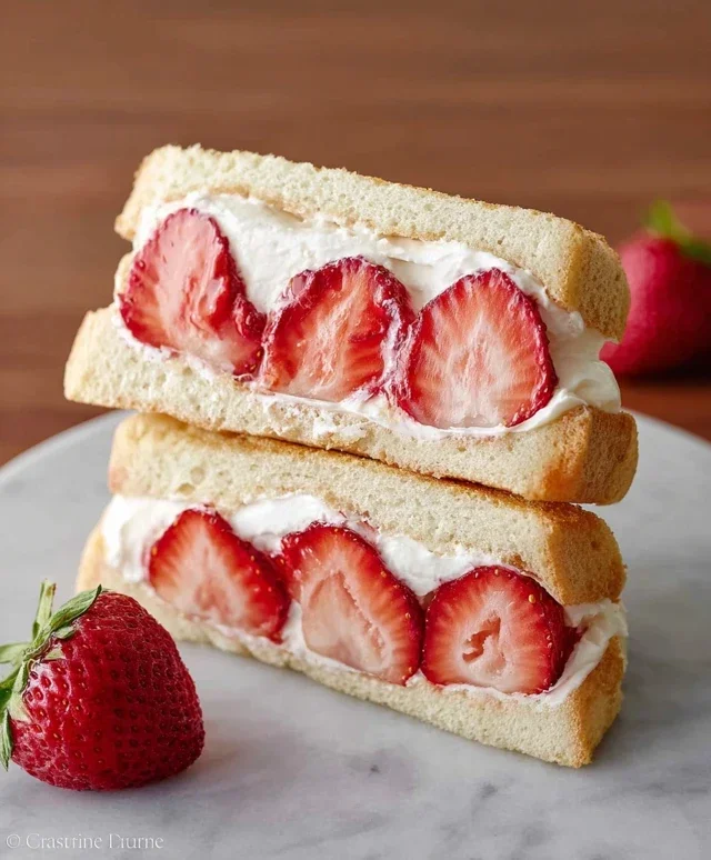 4-ingredient Strawberry Sando