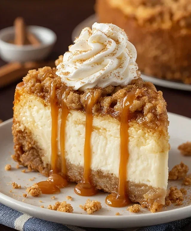 Apple Crisp Cheesecake Delight