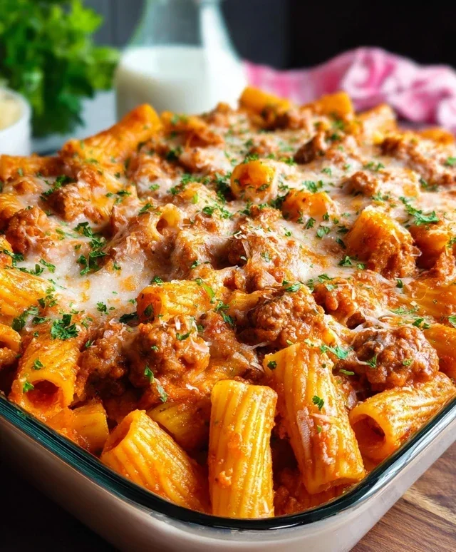 Baked Rigatoni with Sausage
