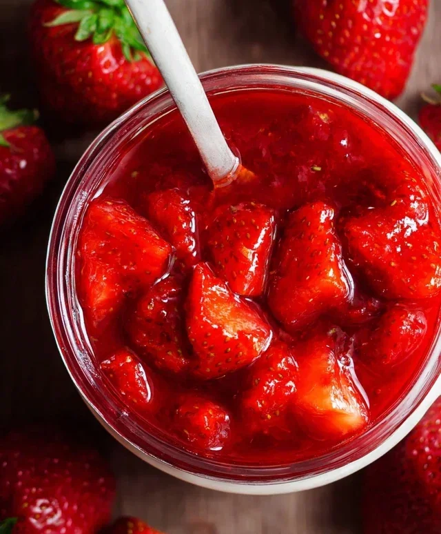 Fresh Strawberry Sauce (Strawberry Topping)