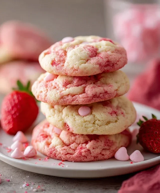 Easy Strawberry Cake with Strawberry Sauce