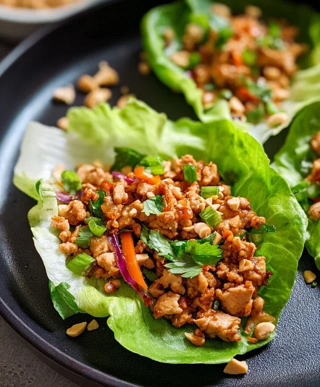 Thai Chicken Lettuce Wraps